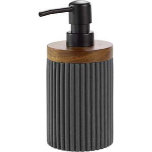 Antracitový dávkovač mýdla z polyresinu 350 ml Niagara – douceur d'intérieur obraz