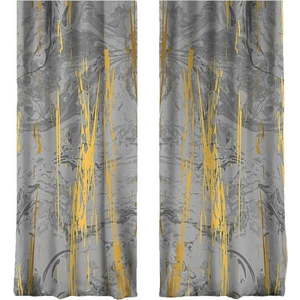 Závěsy v šedo-zlaté barvě v sadě 2 ks 140x260 cm – Mila Home obraz