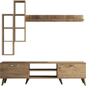 TV sestava v dekoru borovice v přírodní barvě 180x48 cm Veronica – Kalune Design obraz