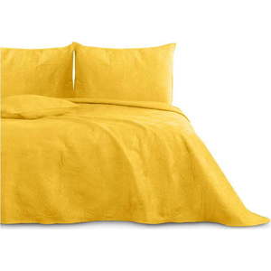 Okrově žlutý přehoz na dvoulůžko 200x220 cm Palsha – AmeliaHome obraz