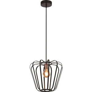 Černé kovové závěsné svítidlo ø 35 cm Jonas – Candellux Lighting obraz