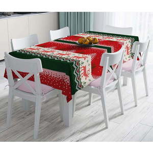 Vánoční ubrus s příměsí bavlny Minimalist Cushion Covers Merry Christmas, 140 x 180 cm obraz