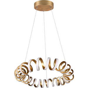 LED závěsné svítidlo ve zlaté barvě ø 55 cm Curl – Trio obraz