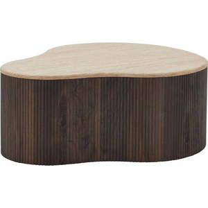 Tmavě hnědý konferenční stolek 75x84 cm Cadiz – House Nordic obraz