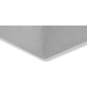 Šedé prostěradlo z egyptské bavlny Bianca Silver, 135 x 190 cm obraz