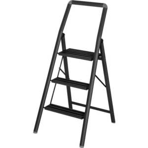 Černé schůdky Wenko Compact, výška 114, 5 cm obraz