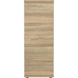 Vysoká komoda v dekoru dubu v přírodní barvě 40x107 cm Nova – Tvilum obraz