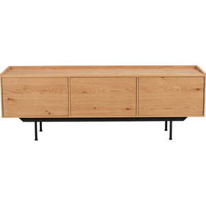 TV stolek v dekoru dubu v přírodní barvě 160x56 cm Brewerton - Rowico obraz