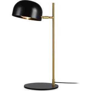 Černá stolní lampa se stojanem v měděné barvě Markslöjd Pose obraz