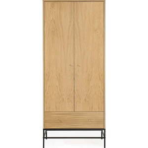 Šatní skříň v dekoru dubu v přírodní barvě 80x190 cm Flora – Woodman obraz