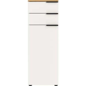 Bílá vysoká koupelnová skříňka 39x111 cm Menen – Germania obraz