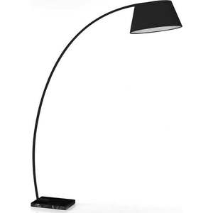 Černá stojací lampa s textilním stínidlem (výška 205 cm) Yet – Tomasucci obraz