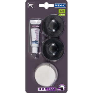 Černý set na přichycení k povrchům pomocí UV-Loc Wenko obraz