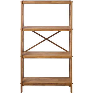 Regál z dubového dřeva v přírodní barvě 70x124 cm X-Shelf – Unique Furniture obraz