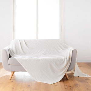 Krémový přehoz z mikroflanelu 180x220 cm Arya – douceur d'intérieur obraz