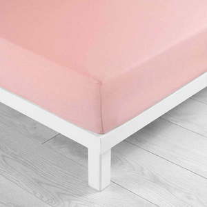 Růžové napínací prostěradlo jersey 160x200 cm Jersy – douceur d'intérieur obraz