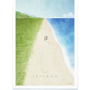 Plakát Travelposter Ireland, 30 x 40 cm obraz