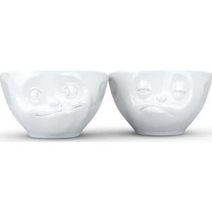 Sada 2 bílých mlsných misek z porcelánu 58products, objem 200 ml obraz