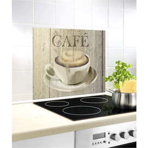 Kryt na zeď u sporáku z tvrzeného skla 60x50 cm Café – Wenko obraz