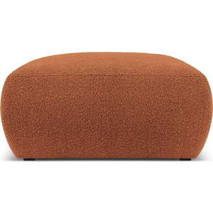 Hnědý taburet z textilie bouclé Molino – Micadoni Home obraz