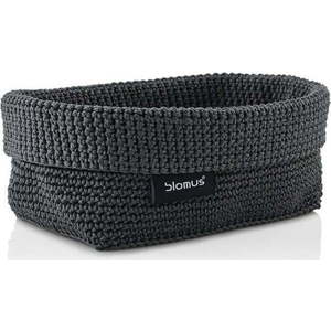 Tmavě šedý úložný košík Blomus Rope, 11, 5 x 20 cm obraz