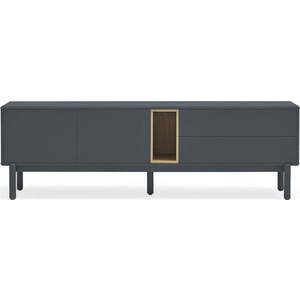 Tmavě šedý TV stolek 180x56 cm Corvo - Teulat obraz