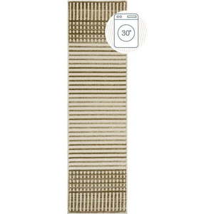 Zelený pratelný běhoun z žinylky 60x240 cm Elton – Flair Rugs obraz