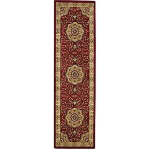 Červený běhoun 67x240 cm Heritage – Think Rugs obraz