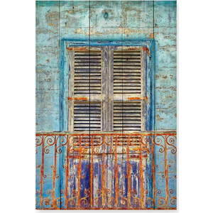 Dřevěná cedule 40x60 cm Balcony – Really Nice Things obraz