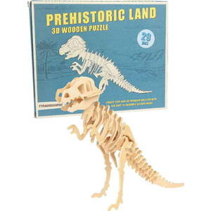 Dřevěné 3D puzzle dinosaurus Rex London Tyrannosaurus obraz