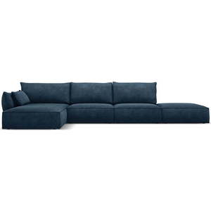 Tmavě modrá rohová pohovka (levý roh) Vanda – Mazzini Sofas obraz