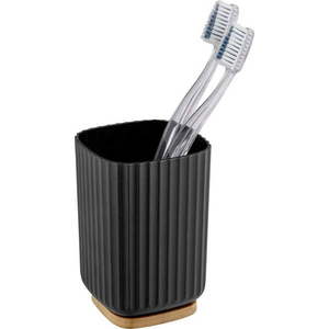 Černý kelímek na kartáčky Wenko Rotello obraz