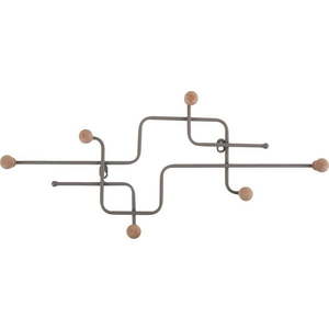 Šedý kovový nástěnný věšák 60, 5 cm Metro – PT LIVING obraz