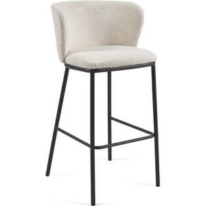 Bílá barová židle (výška sedáku 75 cm) Ciselia – Kave Home obraz