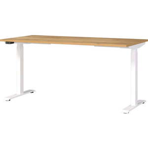 Pracovní stůl s elektricky nastavitelnou výškou s deskou v dekoru dubu 80x160 cm Jet – Germania obraz
