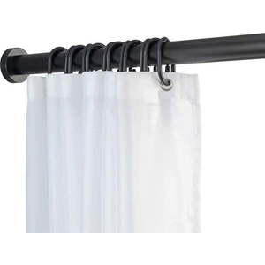 Černá teleskopická tyč do koupelny Wenko Luz, délka 70-115 cm obraz