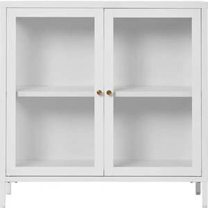 Bílá kovová vitrína 80x80 cm Dalby – House Nordic obraz