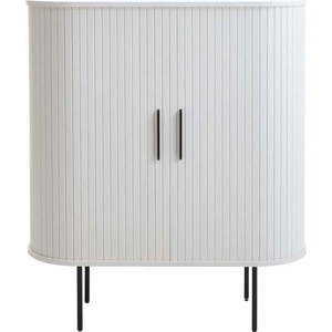 Bílá skříňka s posuvnými dveřmi 100x118x40 cm Nola – Unique Furniture obraz
