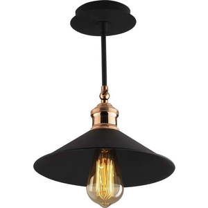 Černé závěsné svítidlo s kovovým stínidlem ø 24 cm Berceste – Opviq lights obraz