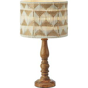 Stolní lampa se stínidlem z textilu a juty v hnědo-přírodní barvě (výška 45 cm) Ano – Markslöjd obraz