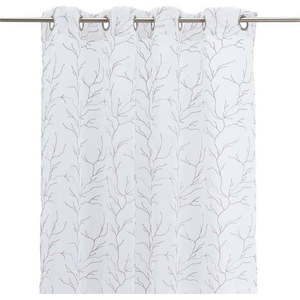 Bílo-šedá záclona 140x260 cm Coral – Casa Selección obraz
