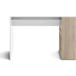 Bílý pracovní stůl v dekoru dubu 114x50 cm Yale - TemaHome obraz