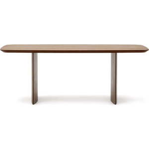 Hnědý jídelní stůl v dekoru ořechu 100x200 cm Litto – Kave Home obraz