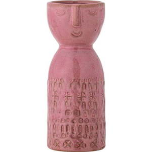 Růžová ručně vyrobená váza z kameniny (výška 14, 5 cm) Embla – Bloomingville obraz