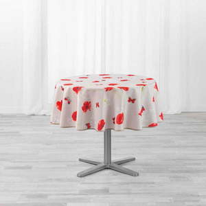 Ubrus ø 180 cm Sweet poppy – douceur d'intérieur obraz
