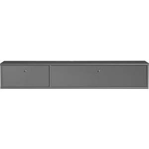 Antracitový TV stolek 136x22 cm Mistral – Hammel Furniture obraz