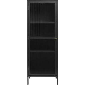 Černá kovová vitrína 58x160 cm Bronco – Unique Furniture obraz