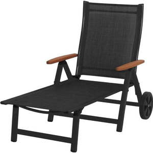 Černé kovové zahradní lehátko Ass Comfort - Sun Garden obraz