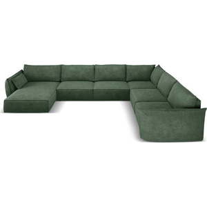 Tmavě zelená rohová pohovka (pravý roh) Vanda – Mazzini Sofas obraz