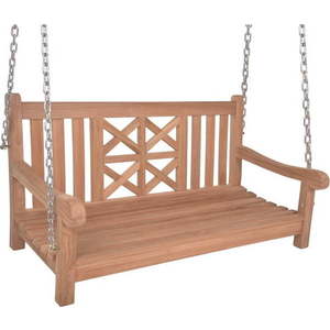 Dřevěná zahradní houpačka v přírodní barvě Latoa – Garden Pleasure obraz
